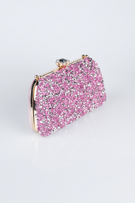 Powder Color Plaster Fabric Night Bag SH849