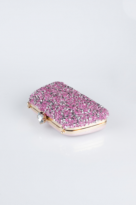 Powder Color Plaster Fabric Night Bag SH849