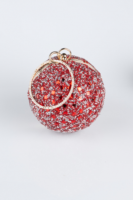 Gold-Red Scaly Evening Bag SH803