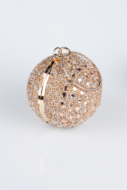 Gold-Rose Scaly Evening Bag SH803