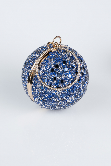 Sax Blue Scaly Evening Bag SH803