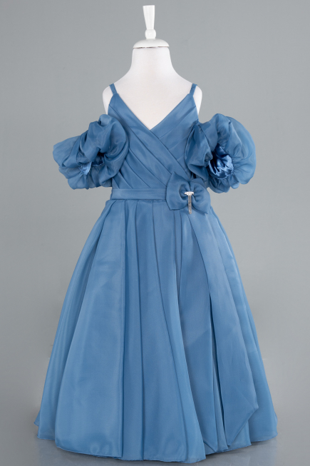 Long Indigo Girl Dress ABU4827
