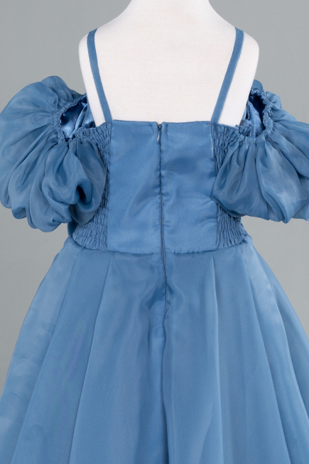 Long Indigo Girl Dress ABU4827