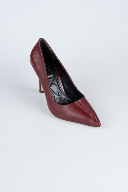 Burgundy Patent Leather Stiletto AB1133