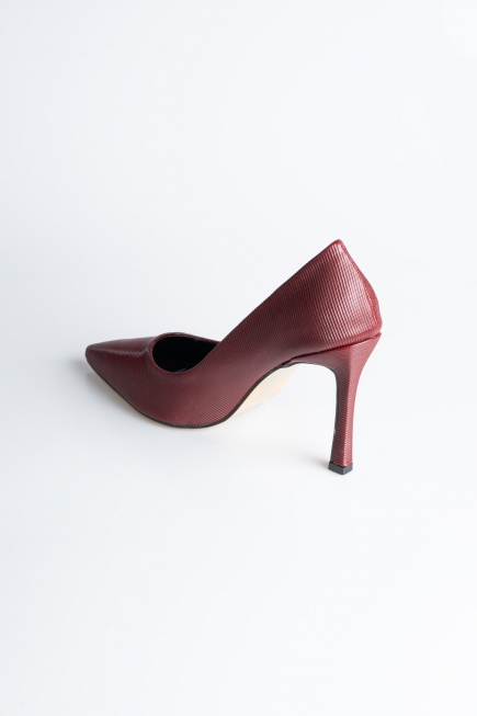 Burgundy Patent Leather Stiletto AB1133