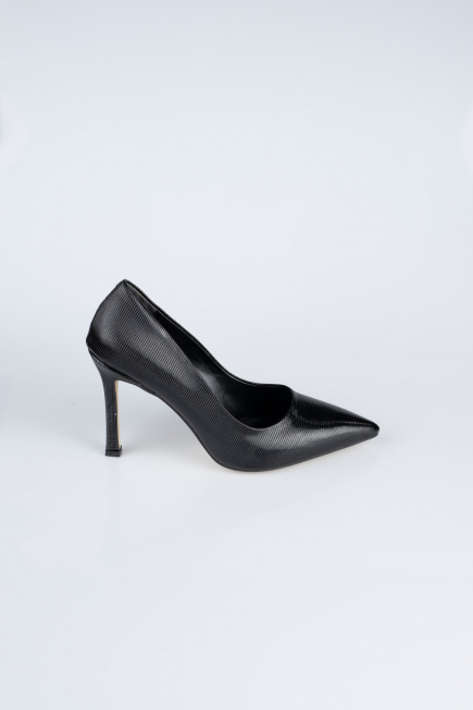 Black Patent Leather Stiletto AB1133