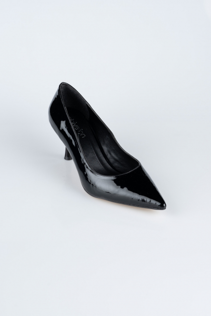 Black Patent Leather Stiletto AB1135