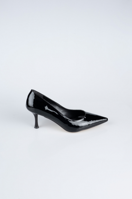 Black Patent Leather Stiletto AB1135