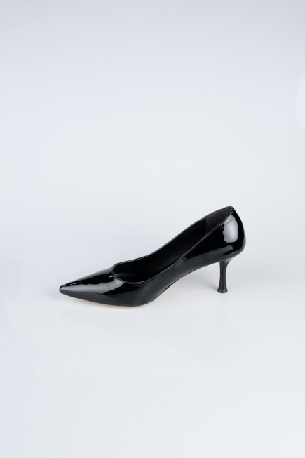 Black Patent Leather Stiletto AB1135