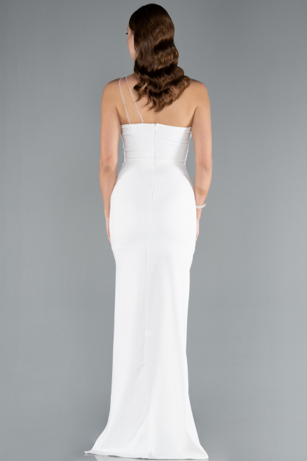Long White Evening Dress ABU4891