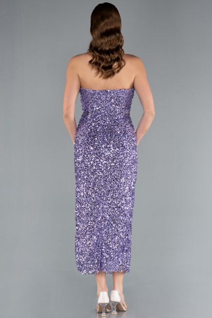 Midi Lila Scaly Cocktail Dress ABK2335