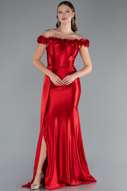 Long Red Evening Dress ABU4903