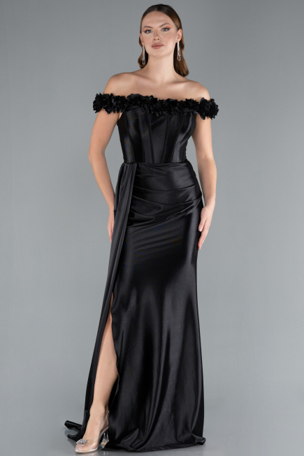 Long Black Evening Dress ABU4903