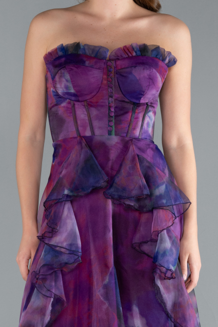 Long Purple Evening Dress ABU3360