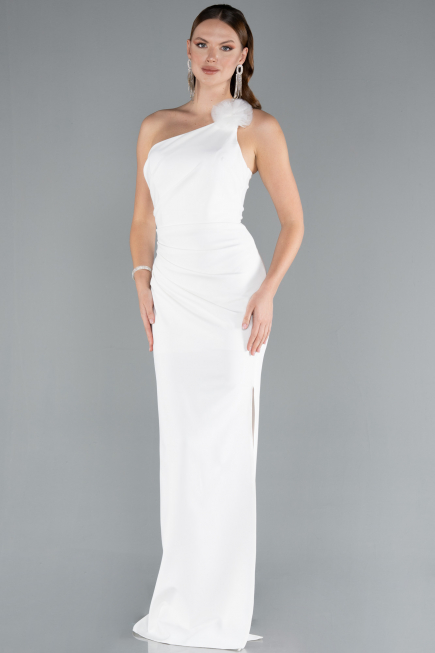 Long White Evening Dress ABU4891