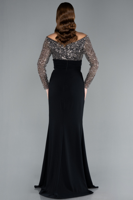Long Black Evening Dress ABU4896