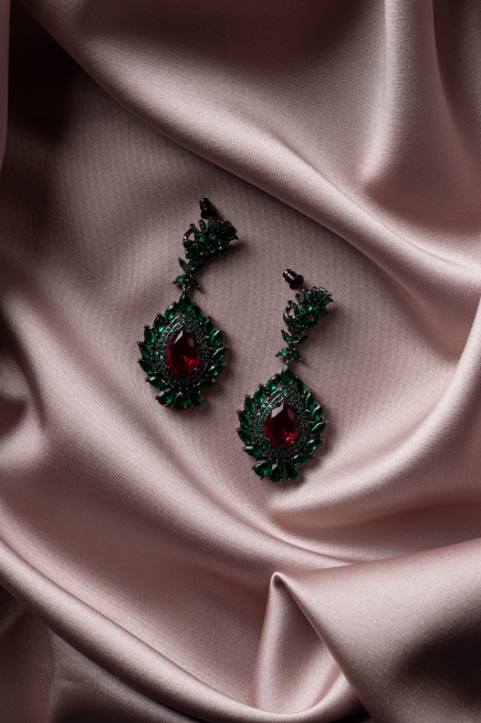 Emerald Green Earring BJ601