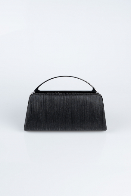 Black Laser Cut Night Bag V349