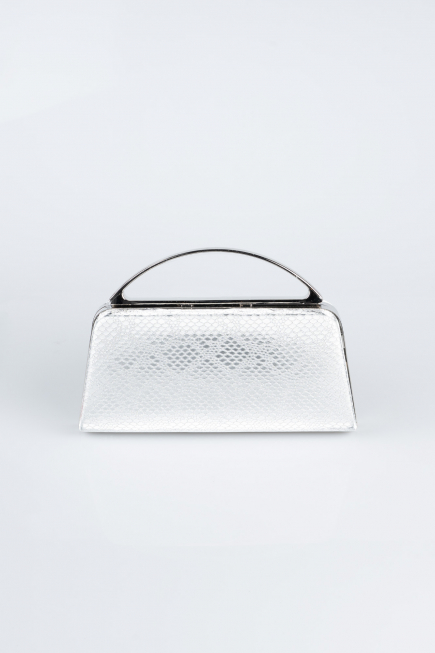 Silver Patterned Night Bag V349