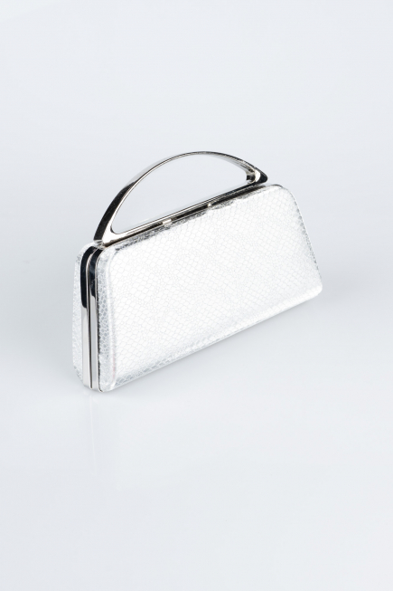 Silver Patterned Night Bag V349