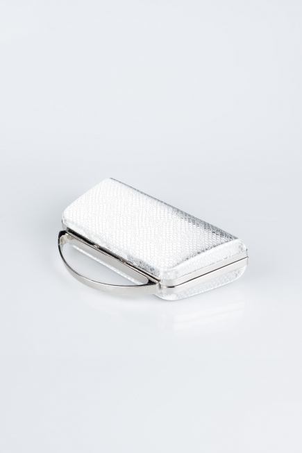Silver Patterned Night Bag V349
