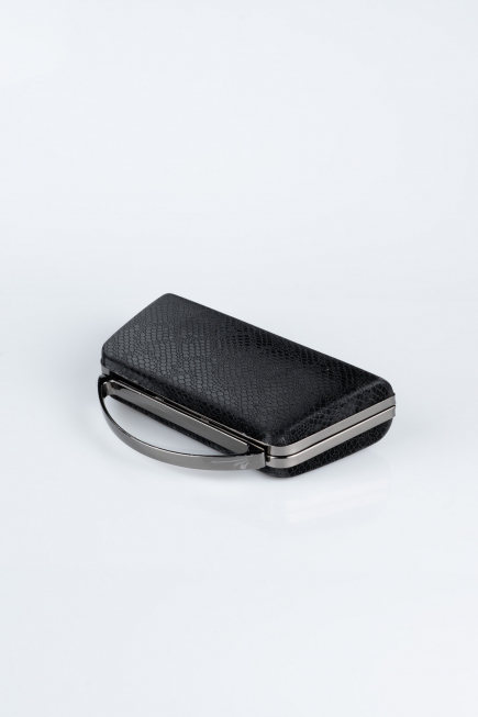 Black Patterned Night Bag V349