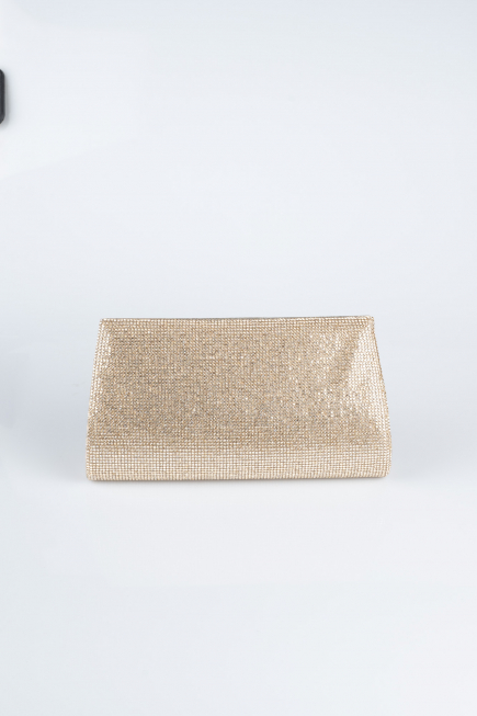 Gold Plaster Fabric Night Bag V451