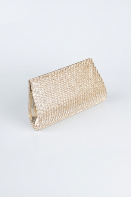 Gold Plaster Fabric Night Bag V451