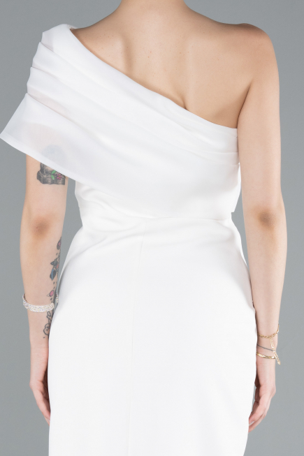 Midi White Cocktail Dress ABK2337