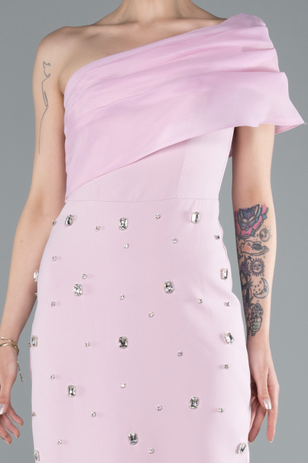 Midi Powder Color Cocktail Dress ABK2337