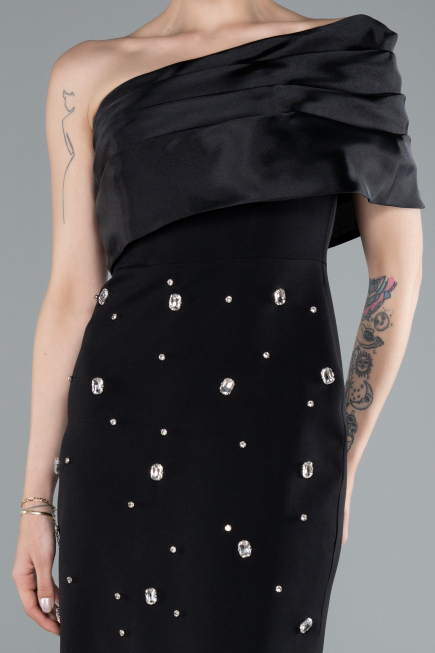 Midi Black Cocktail Dress ABK2337