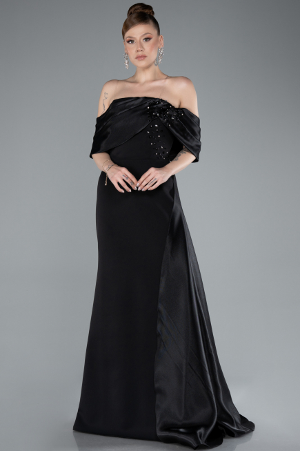 Long Black Mermaid Prom Dress ABU4920