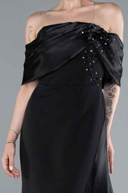 Long Black Mermaid Prom Dress ABU4920