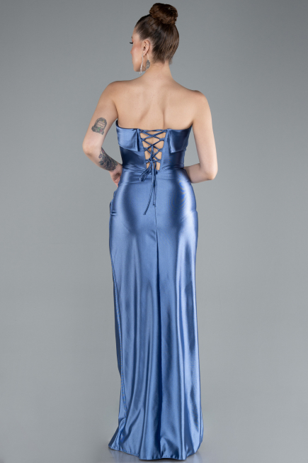 Long Indigo Prom Gown ABU4944