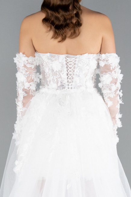 Mini White Wedding Dress ABK2344