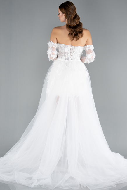 Mini White Wedding Dress ABK2344