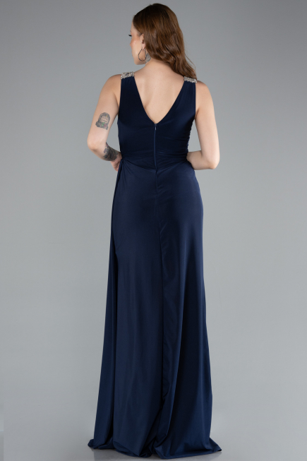 Long Navy Blue Evening Dress ABU4967