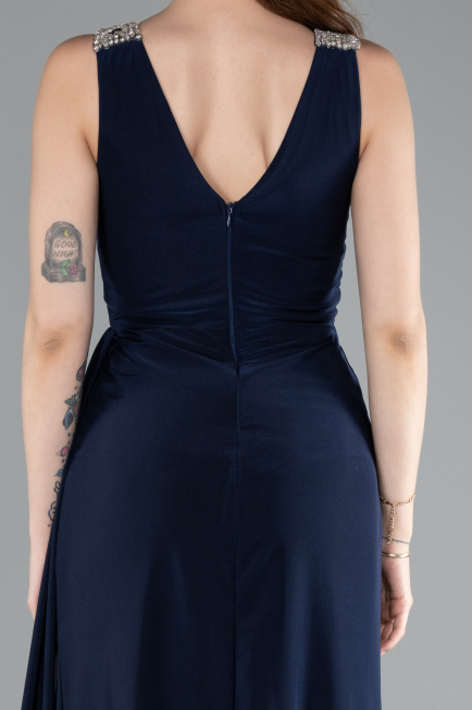 Long Navy Blue Evening Dress ABU4967