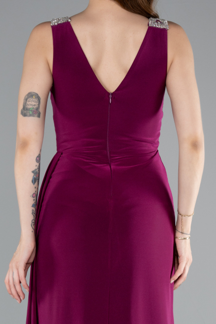 Long Plum Evening Dress ABU4967