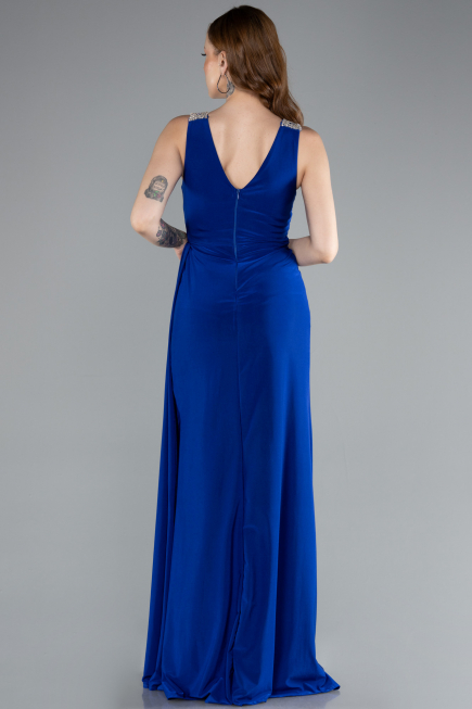 Long Sax Blue Evening Dress ABU4967