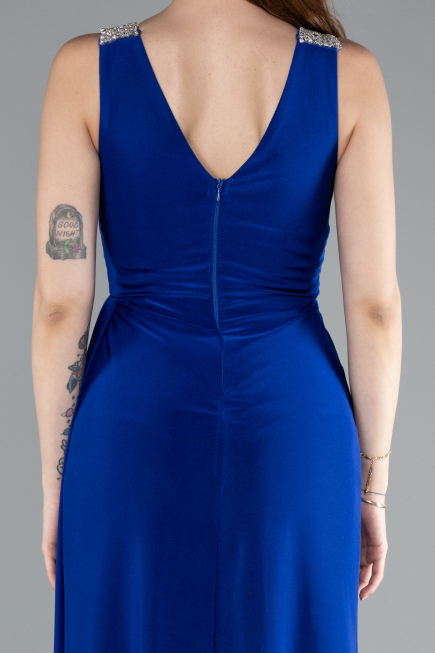 Long Sax Blue Evening Dress ABU4967