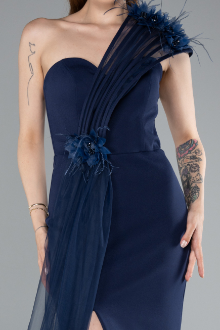 Long Navy Blue Evening Dress ABU4969