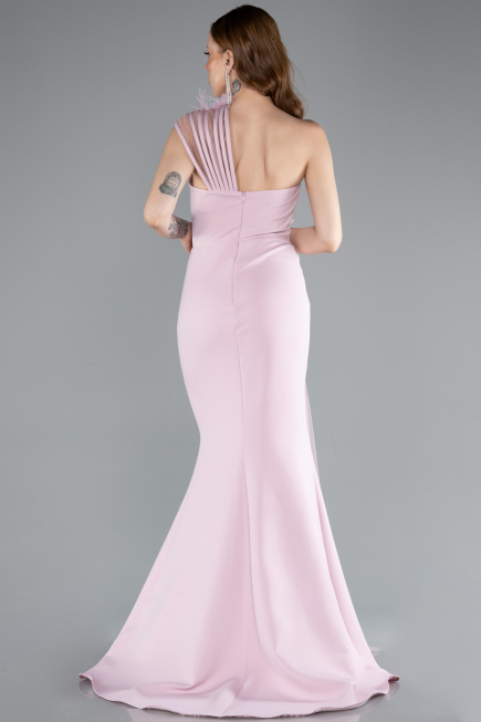 Long Powder Color Evening Dress ABU4969