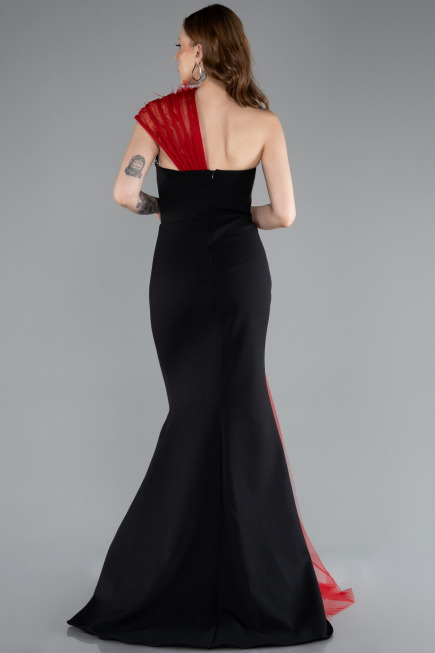 Long Black-Red Evening Dress ABU4969