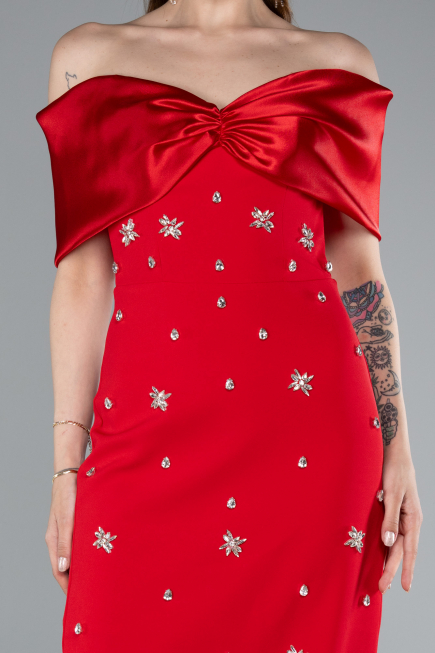Long Red Evening Dress ABU4973