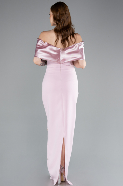 Long Powder Color Evening Dress ABU4973