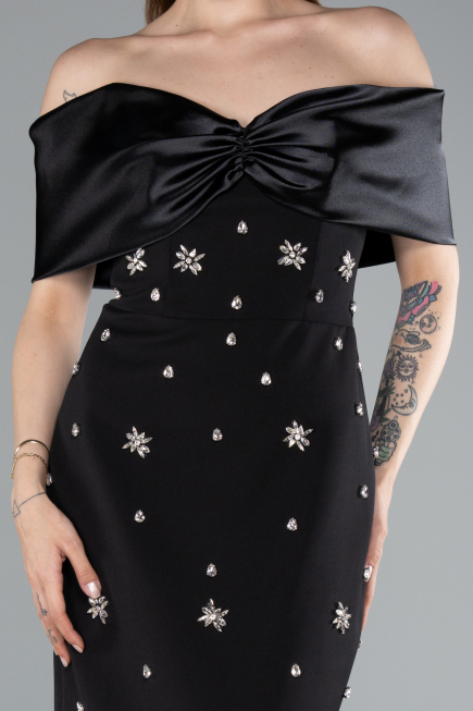 Long Black Evening Dress ABU4973