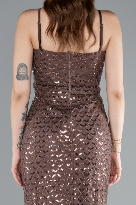Long Brown Evening Dress ABU4980