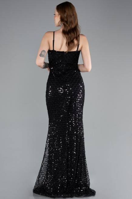 Long Black Evening Dress ABU4980