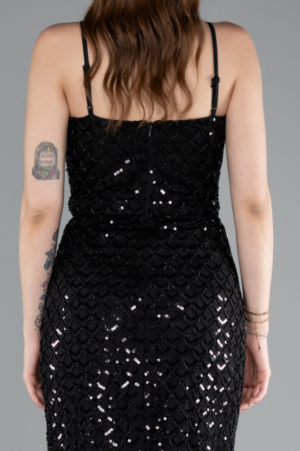Long Black Evening Dress ABU4980